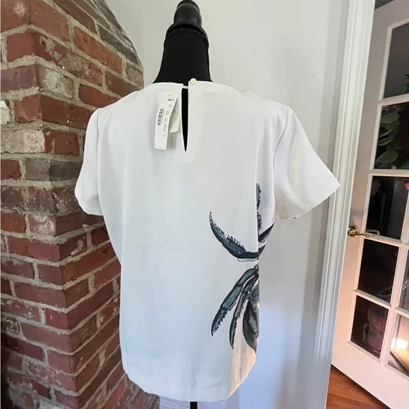 J.Crew blue crab shirt, size 12 new tags - Picture 3 of 4